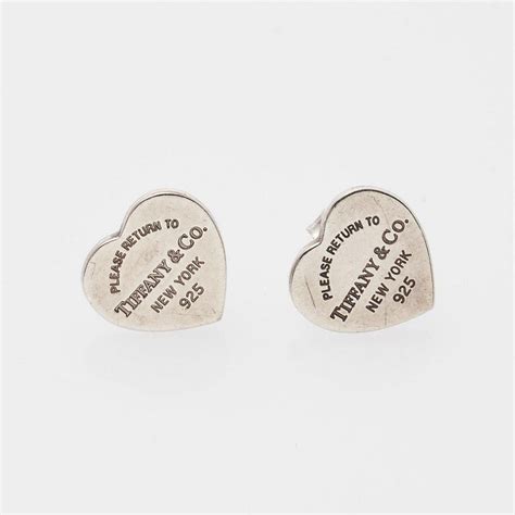 tiffany heart earrings replica|tiffany sterling silver heart earrings.